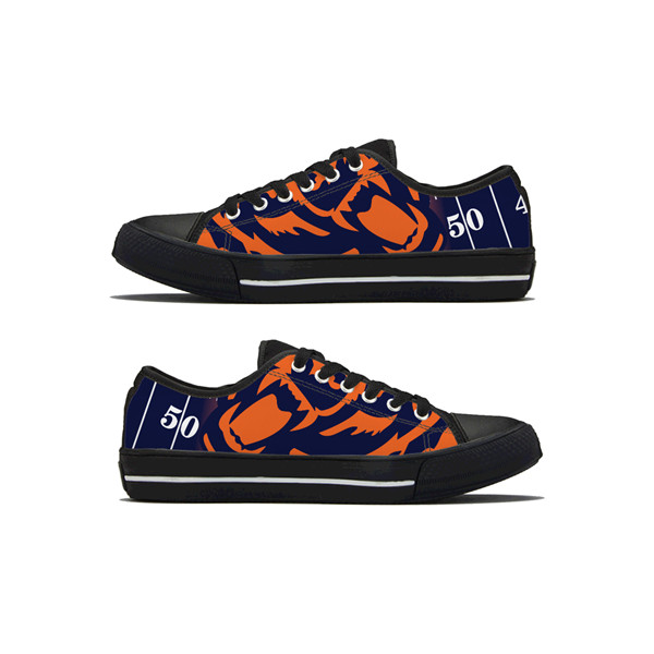 Men's Chicago Bears Low Top Canvas Sneakers 003 Men's Chicago Bears Low Top Canvas Sneakers 003